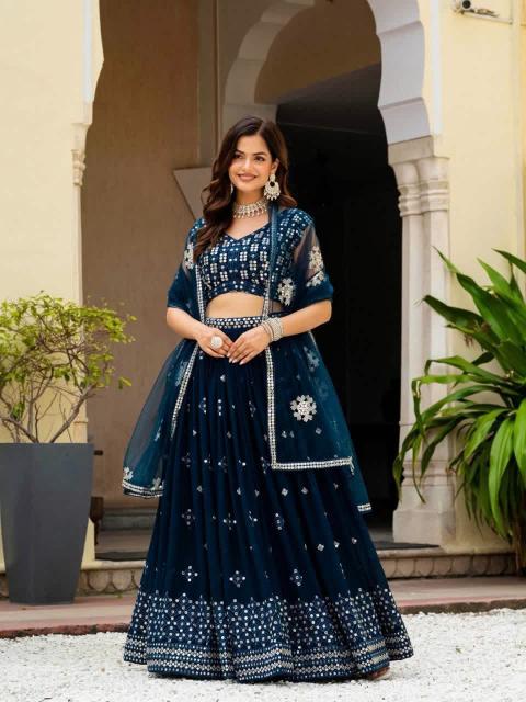 Navy Blue Lehenga choli wholesale suppliers in Arunachal Pradesh
